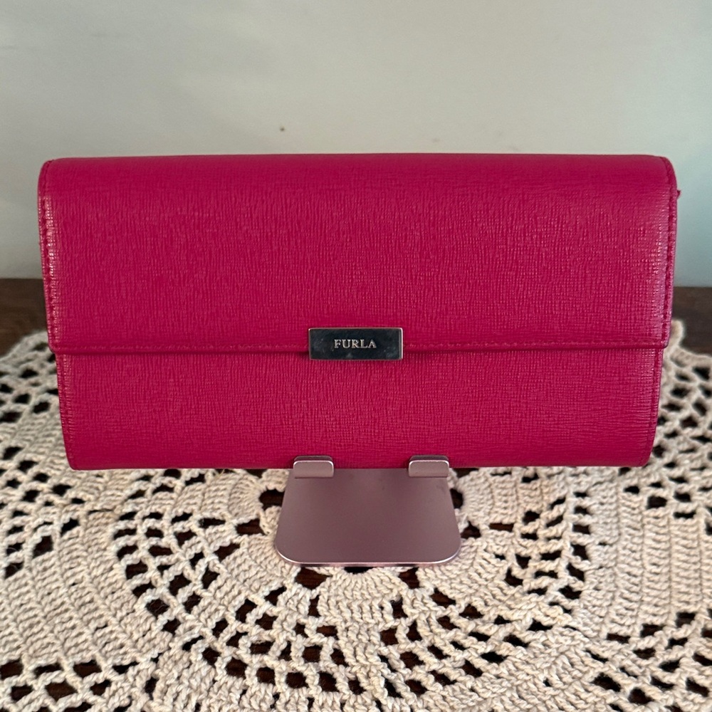 Furla Fuchsia Clutch Wallet